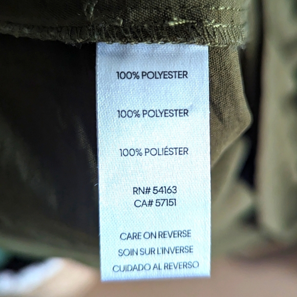 Tommy Hilfiger Size 12 Dark Olive Shirtdress - Picture 5 of 5